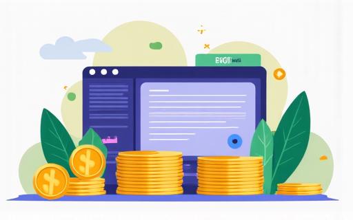 An illustration of coins and a paywall, representing monetization features.